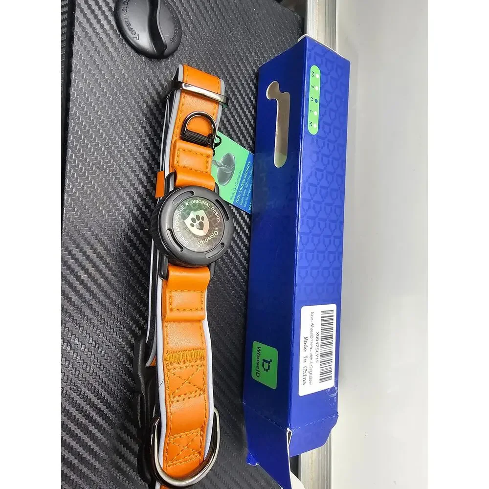 Premium Airtag Dog Collar,with IP68 Waterproof Magnetic Buckle Medium Dogs